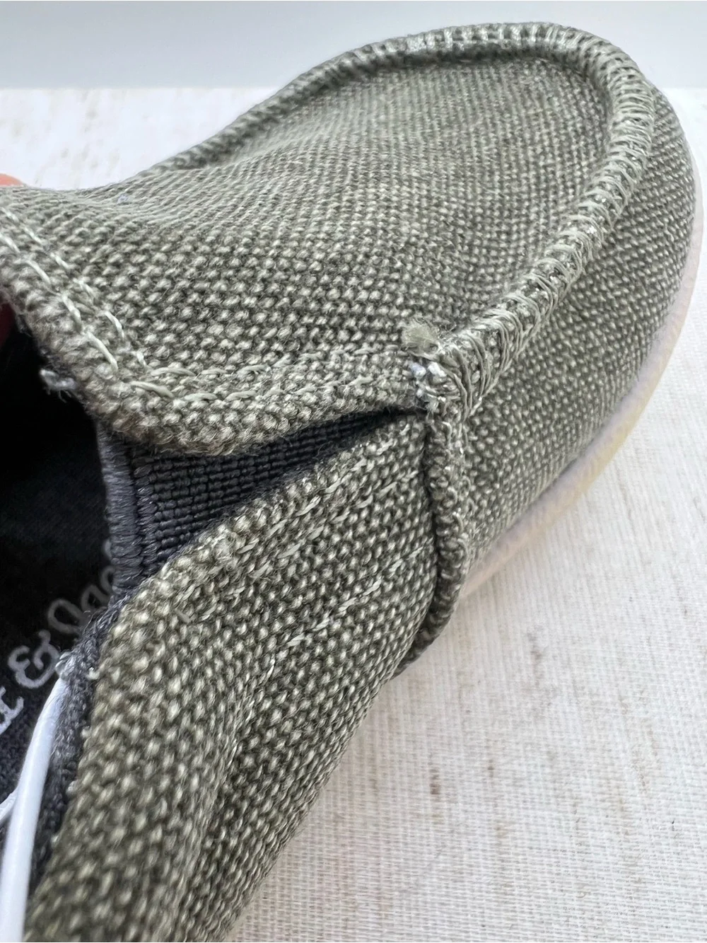 New Cat & Jack BOYS SLIP ON Loafer Size 6 SINGLE LEFT ONLY Amputee olive green